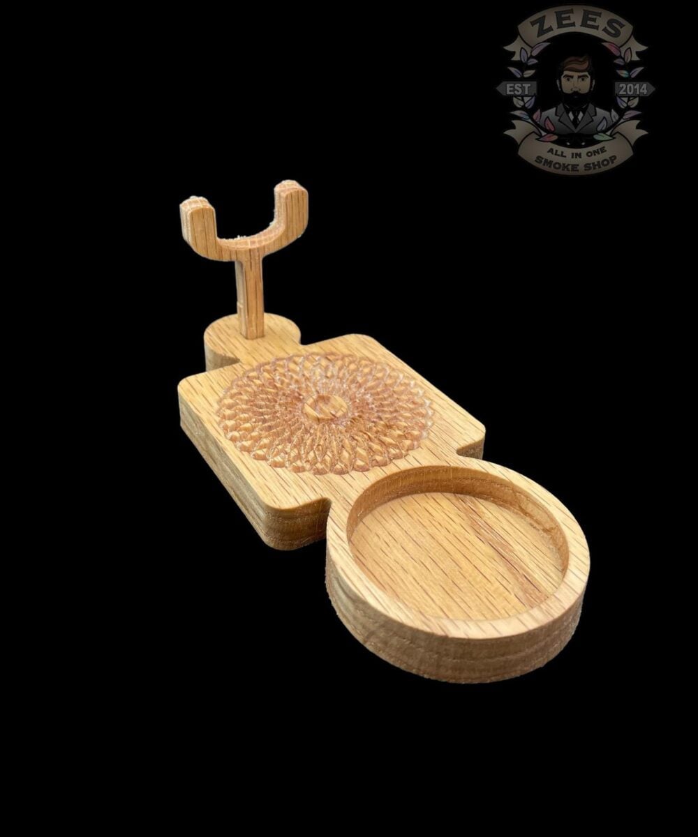 CARVED POURS: WOODEN PUFFCO PROXY STABILIZING BASE