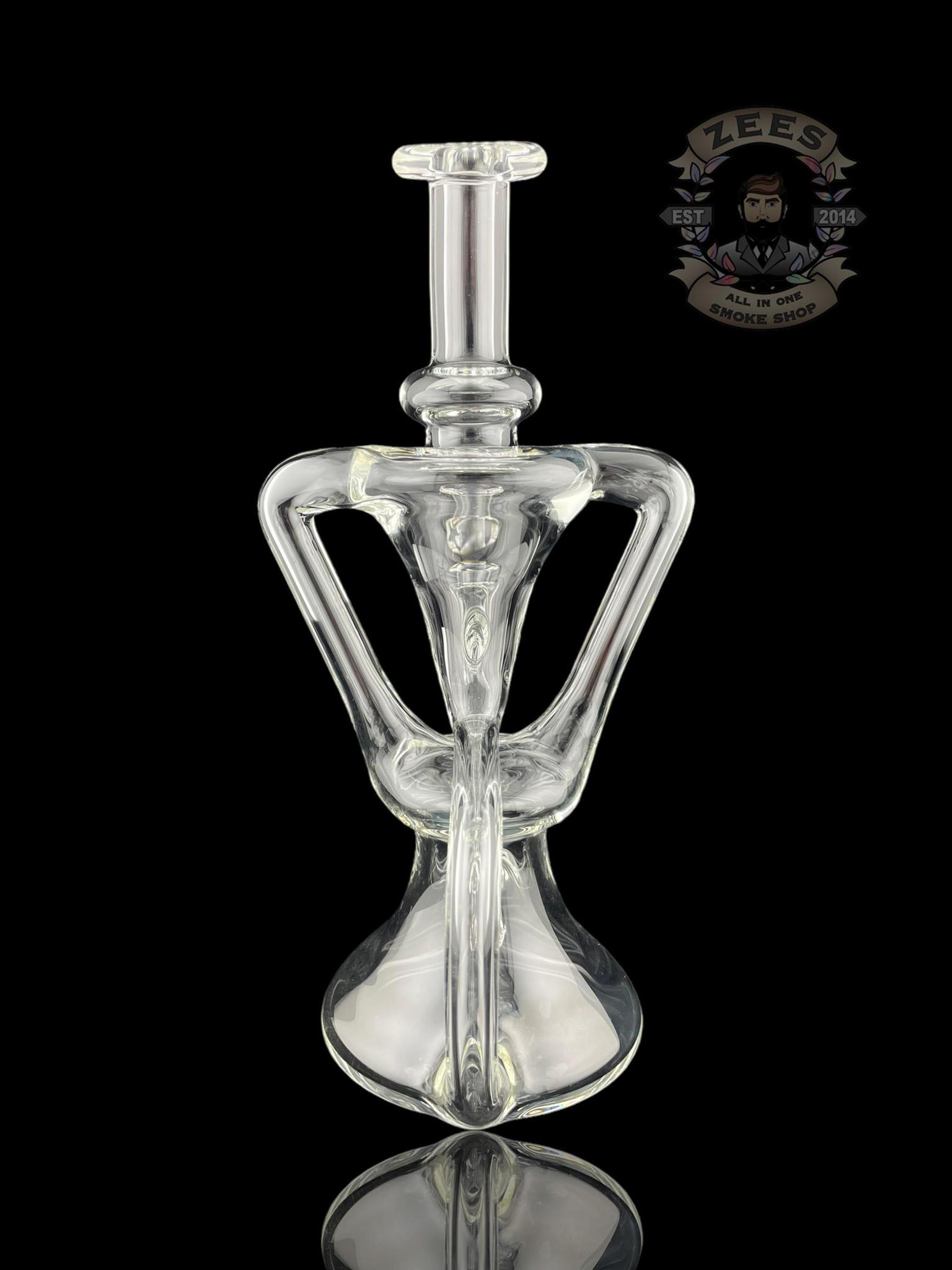 MATT D GLASS: CLEAR DUAL UPTAKE FLOATER RECYCLER #1 - Image 3