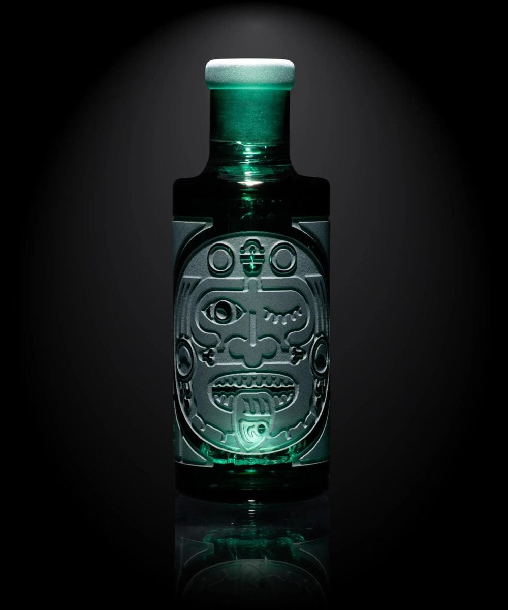 MILKY WAY GLASS: TEAL 45 DEGREE WET ASH CATCHER