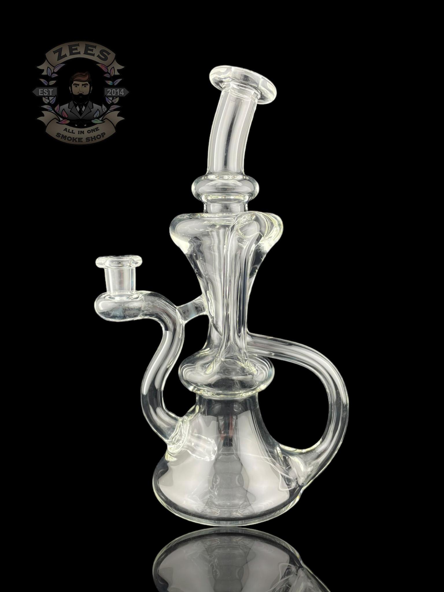 MATT D GLASS: CLEAR DUAL UPTAKE FLOATER RECYCLER #1 - Image 2