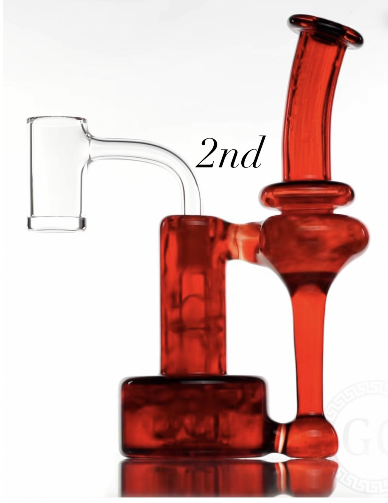 GREEK GLASS: GG RBR 10MM DD FULL AMERICAN COLOR *SECONDS QUALITY*