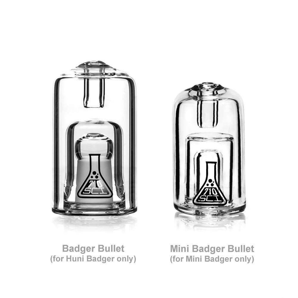 HUNI BADGER: 710 SCI GLASS MINI BULLET BUBBLER (MINI BADGER) - Image 3