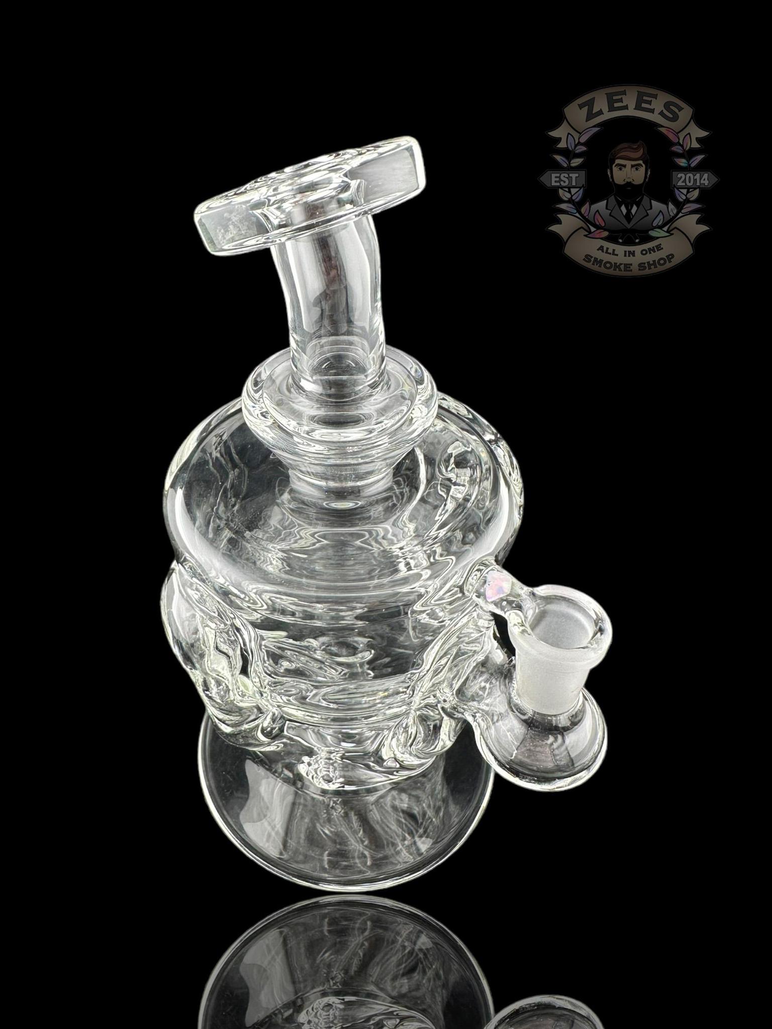 ROWDY GLASS: CLEAR DOUBLE ENCASED OPAL GILLCYCLER #2 - Image 4