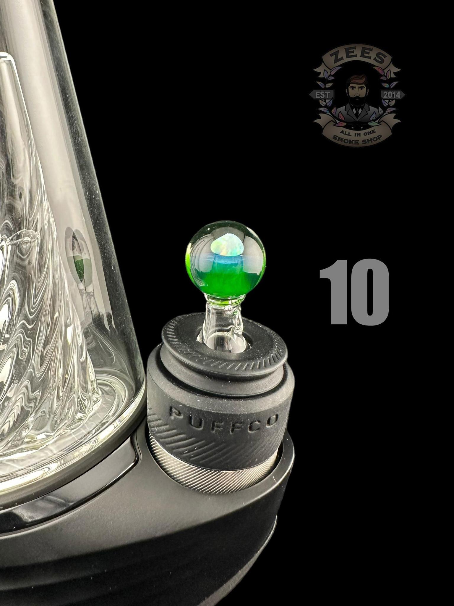 CAPTAIN TOKEZ GLASS: ENCASED OPAL PUFFCO PEAK PRO BALL CAP - Image 12