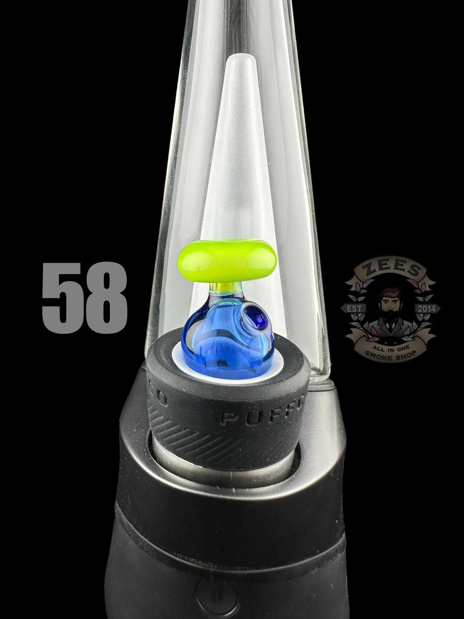 CHEVELLE GLASS: DUAL COLOR PUFFCO PEAK BUBBLE CAP (45-69) - Image 15