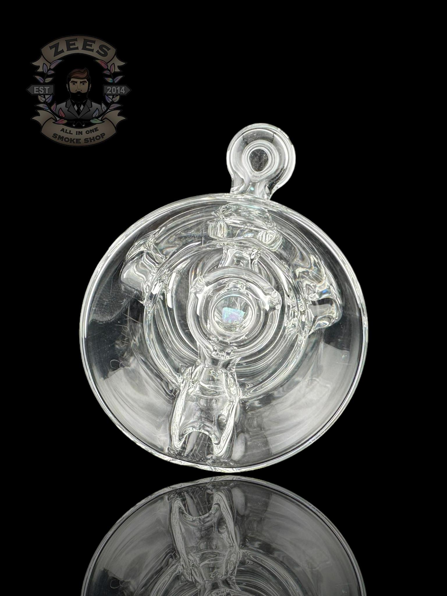 ROWDY GLASS: CLEAR DOUBLE ENCASED OPAL GILLCYCLER #3 - Image 5