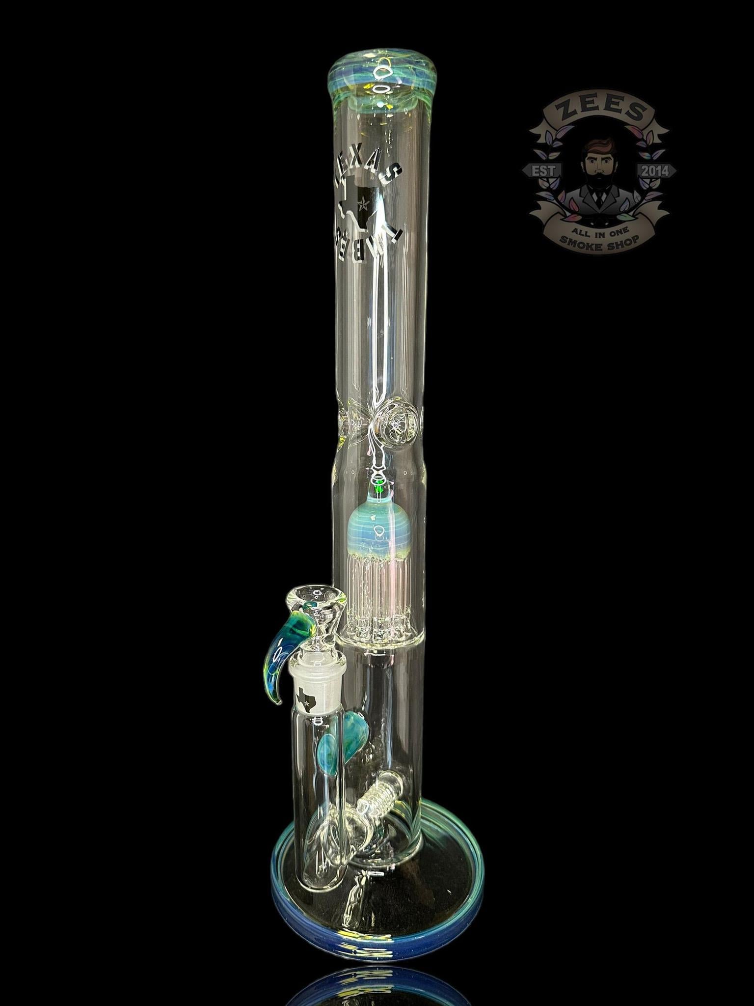 TEXAS TUBES: 18" TITAN ENCASED OPAL 9-ARM STEMLINE STRAIGHT TUBE - Image 2