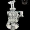 ROWDY GLASS: CLEAR DOUBLE ENCASED OPAL GILLCYCLER #9 - Image 2