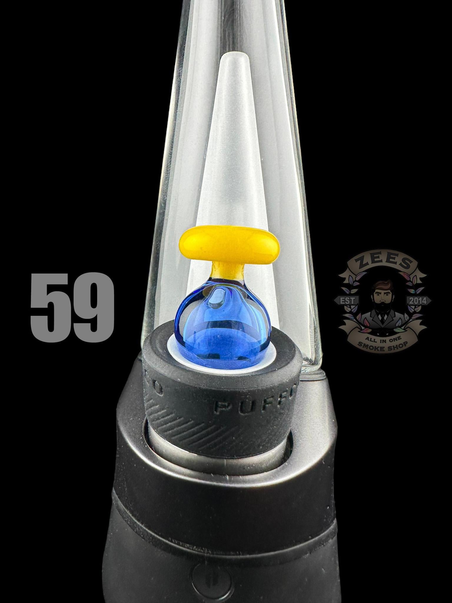 CHEVELLE GLASS: DUAL COLOR PUFFCO PEAK BUBBLE CAP (45-69) - Image 16