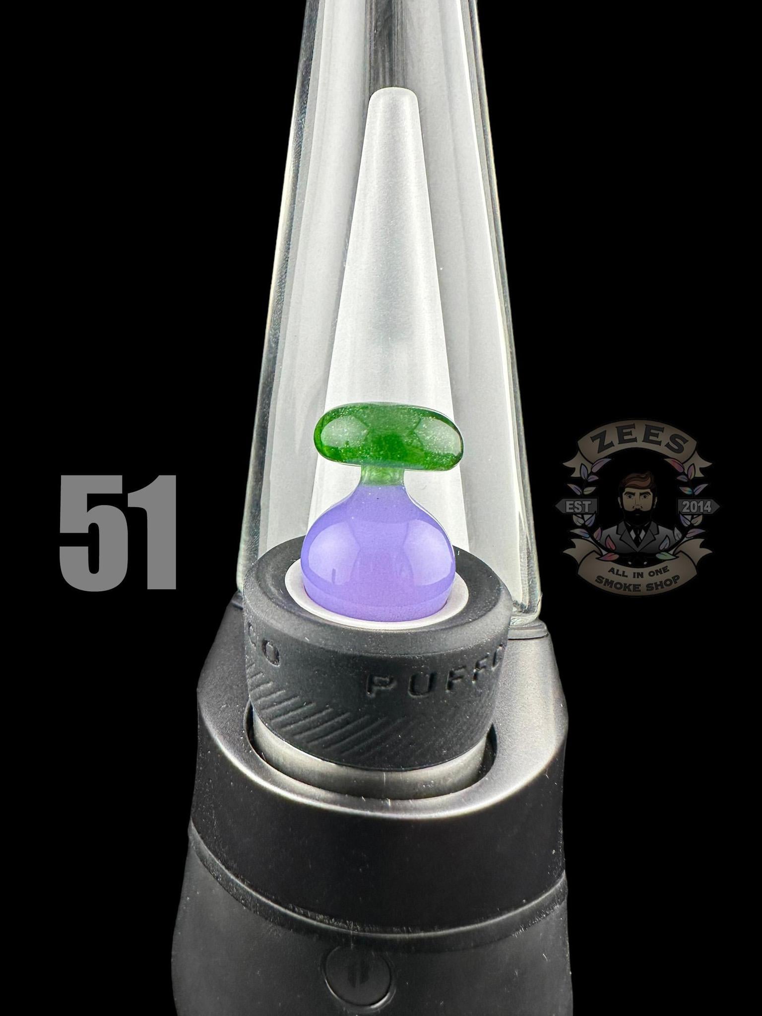 CHEVELLE GLASS: DUAL COLOR PUFFCO PEAK BUBBLE CAP (45-69) - Image 8