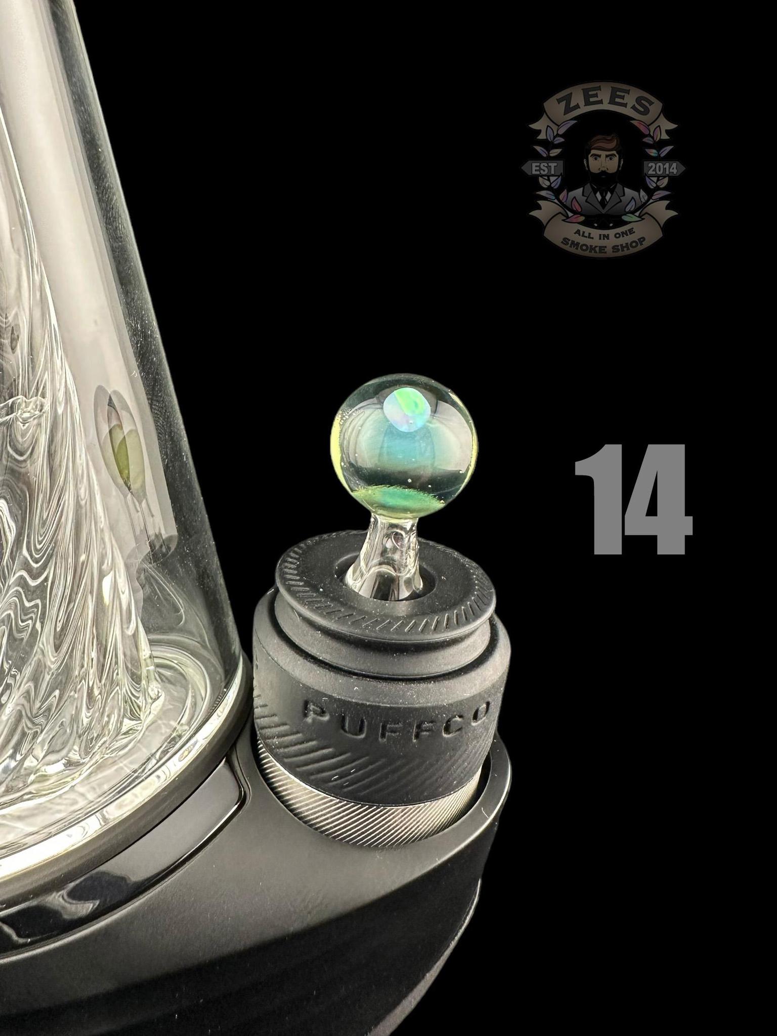 CAPTAIN TOKEZ GLASS: ENCASED OPAL PUFFCO PEAK PRO BALL CAP - Image 16
