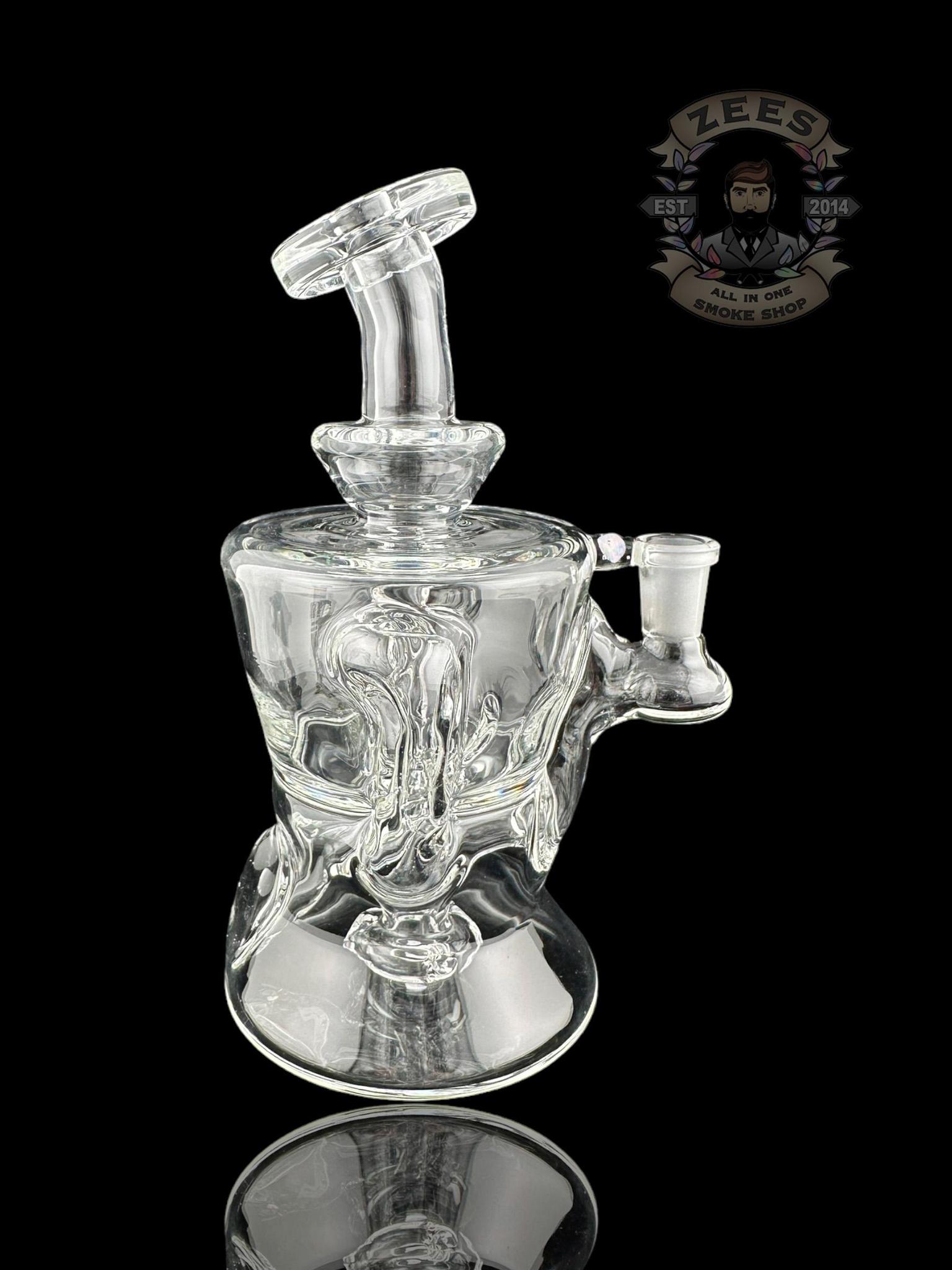 ROWDY GLASS: CLEAR DOUBLE ENCASED OPAL GILLCYCLER #2 - Image 2