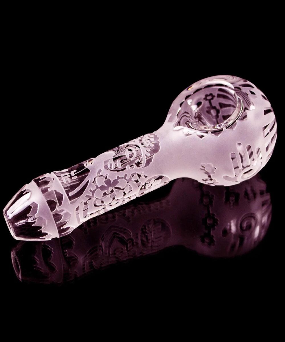 MILKY WAY GLASS: BUDDHA PINK HAND PIPE