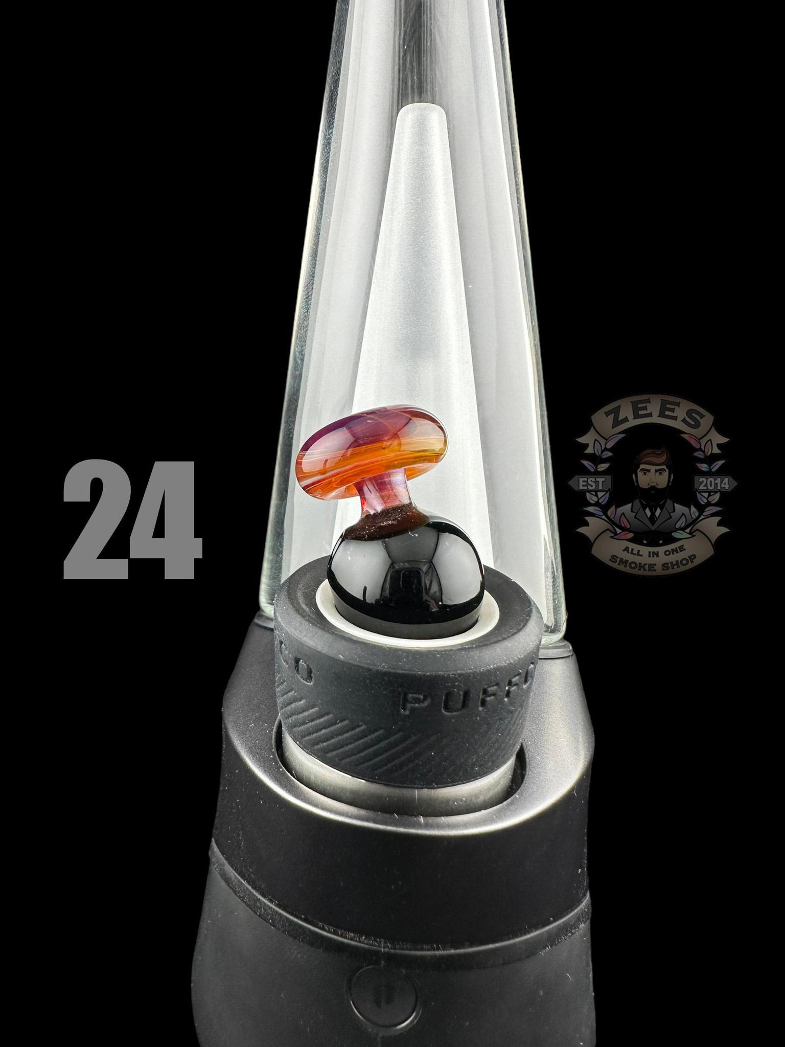 CHEVELLE GLASS: DUAL COLOR PUFFCO PEAK BUBBLE CAP (23-44) - Image 3