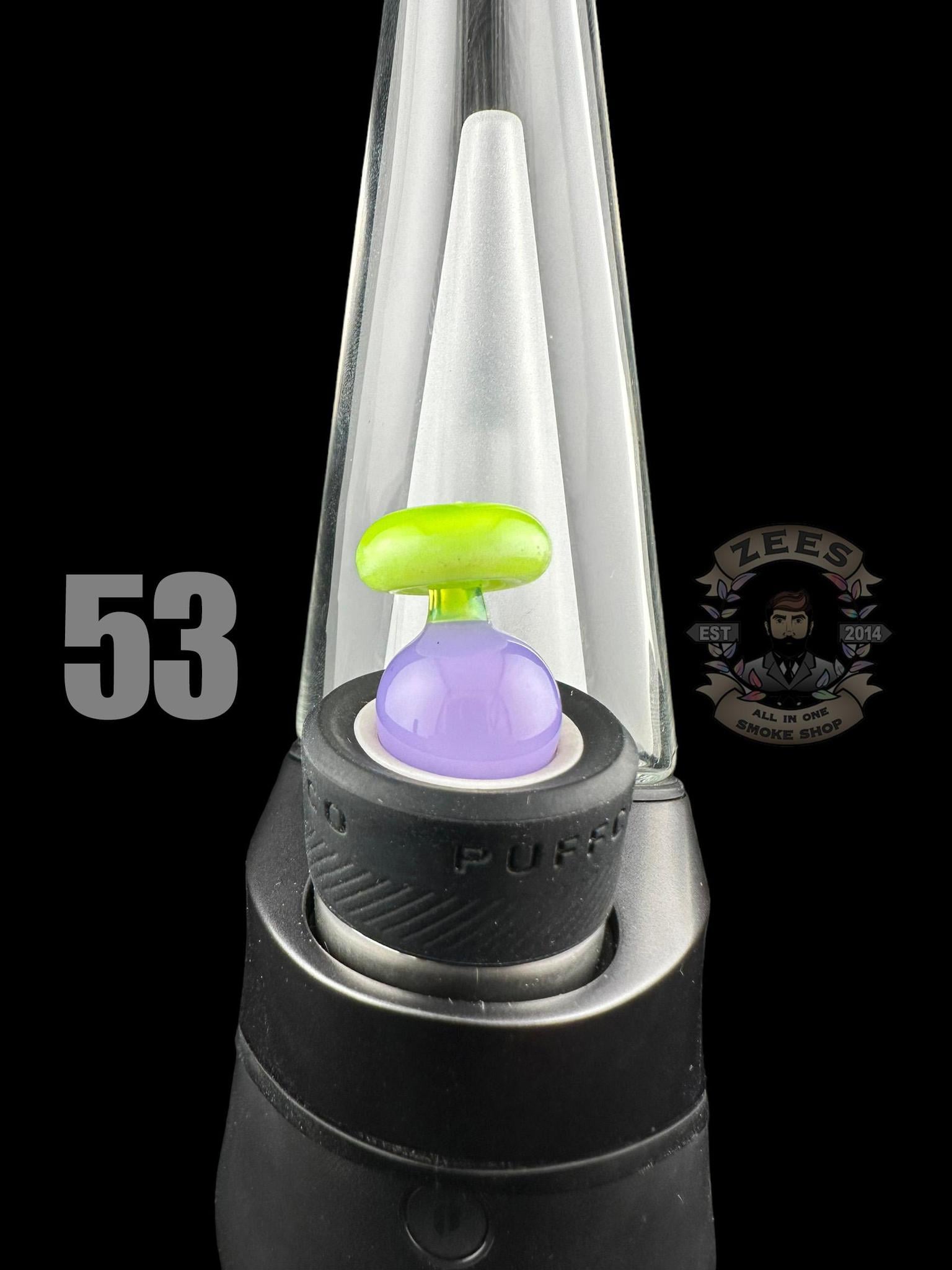 CHEVELLE GLASS: DUAL COLOR PUFFCO PEAK BUBBLE CAP (45-69) - Image 10