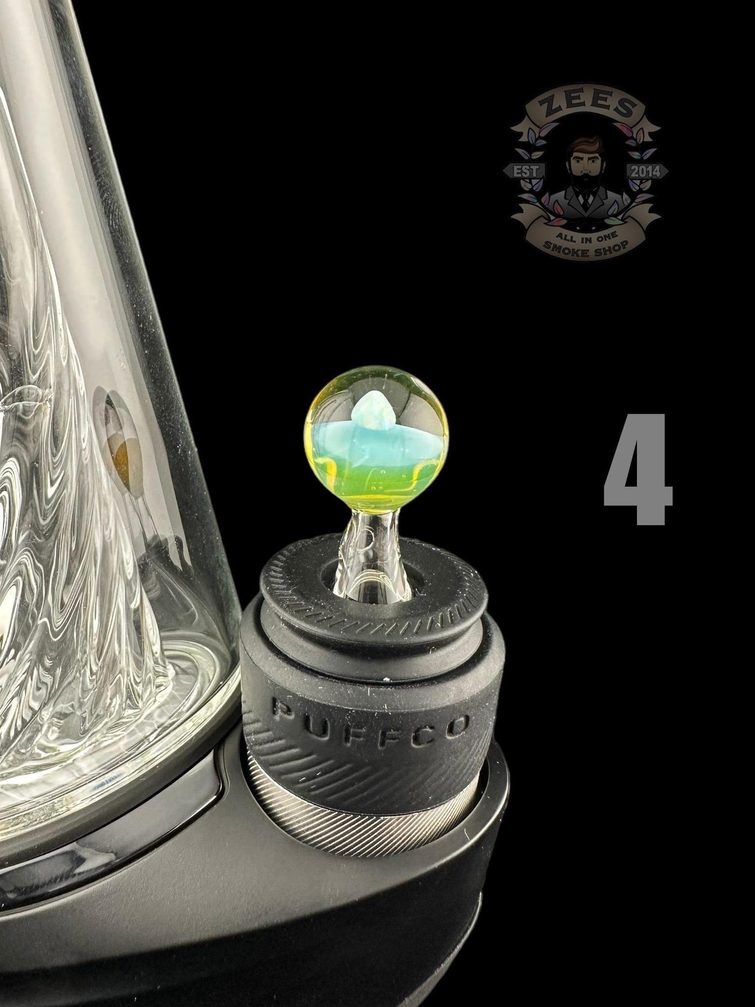 CAPTAIN TOKEZ GLASS: ENCASED OPAL PUFFCO PEAK PRO BALL CAP - Image 6