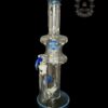 TEXAS TUBES: 15" BLUE SPACE TECH DUAL STEMLINE 8-ARM HOURGLASS TUBE - Image 2
