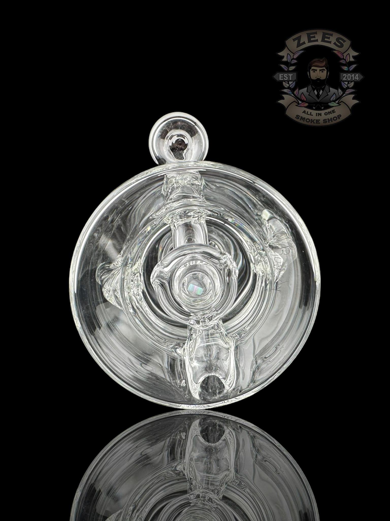 ROWDY GLASS: CLEAR DOUBLE ENCASED OPAL GILLCYCLER #2 - Image 5