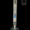 TEXAS TUBES: 18" BLUE SPACE TECH ENCASED OPAL 9-ARM STEMLINE STRAIGHT TUBE - Image 3