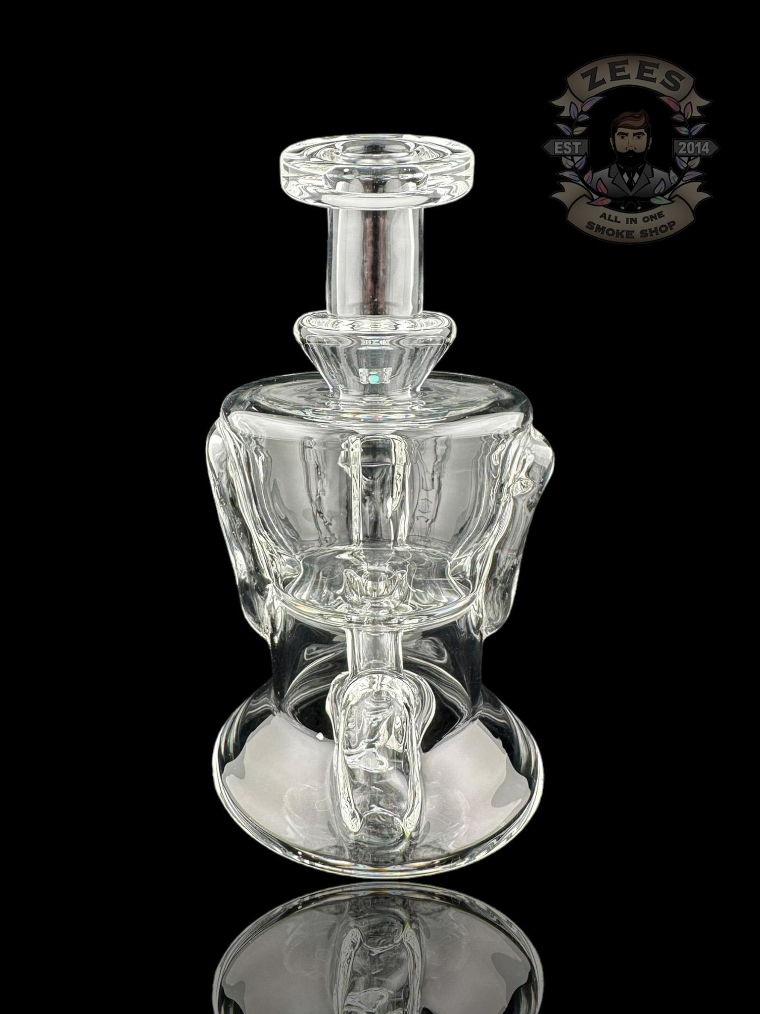 ROWDY GLASS: CLEAR DOUBLE ENCASED OPAL GILLCYCLER #1 - Image 3