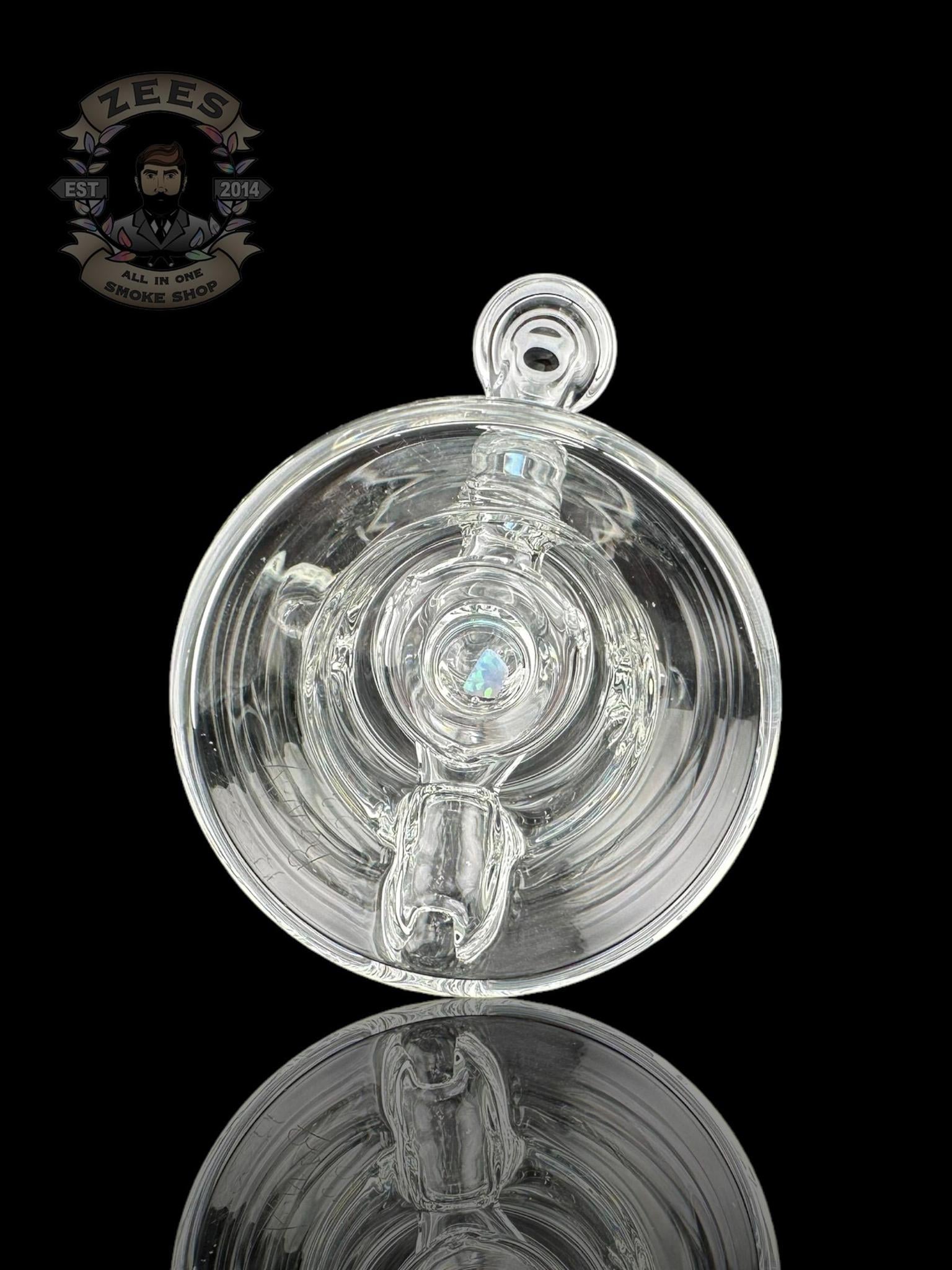 ROWDY GLASS: CLEAR DOUBLE ENCASED OPAL GILLCYCLER #9 - Image 5