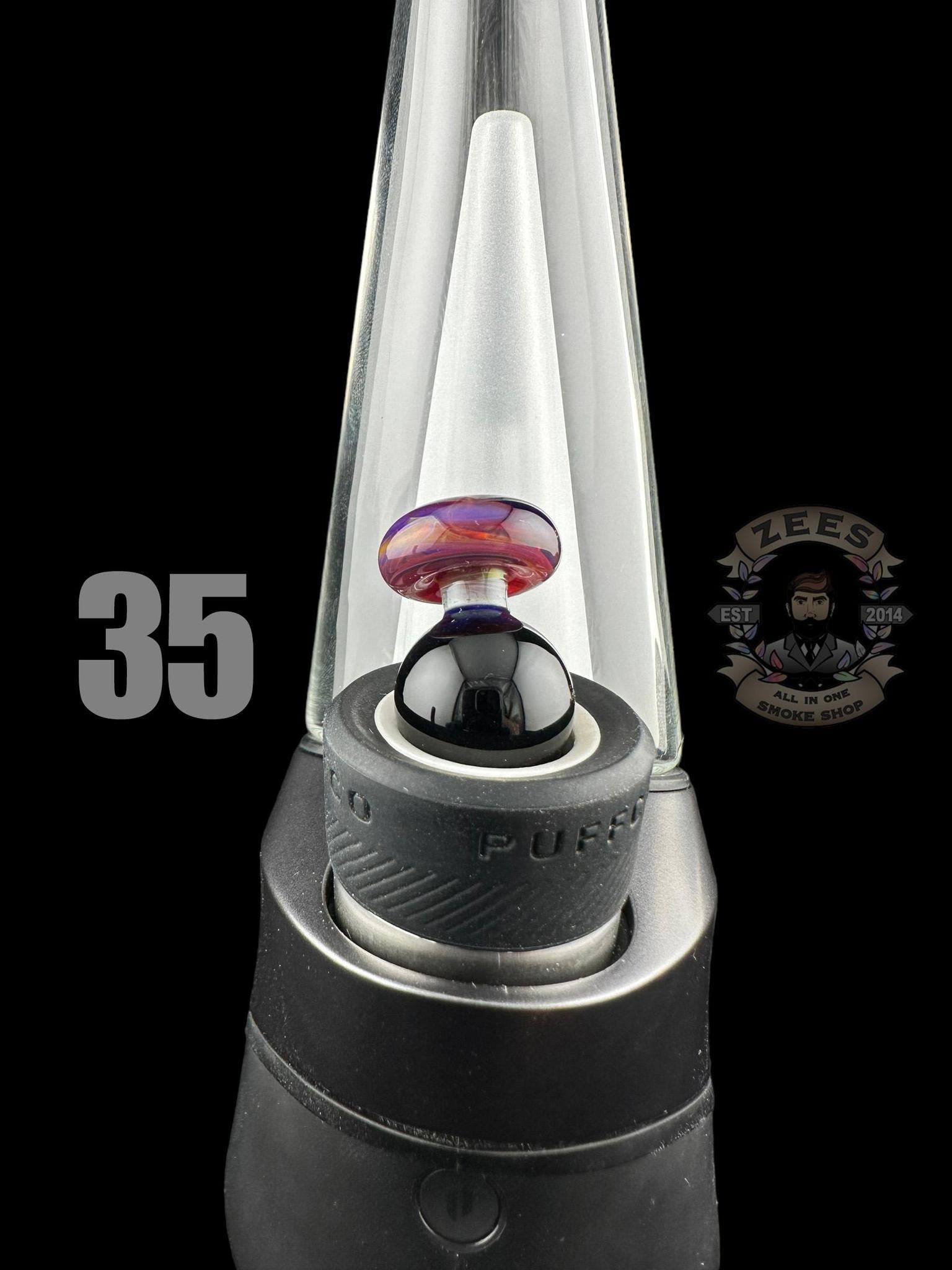 CHEVELLE GLASS: DUAL COLOR PUFFCO PEAK BUBBLE CAP (23-44) - Image 14