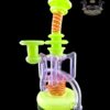 ASIAN KEVIN GLASS 4:2 WORKED UPTAKE RECYCLER #4 MILKY GREEN/GEMINI/LINEWORK - Image 3