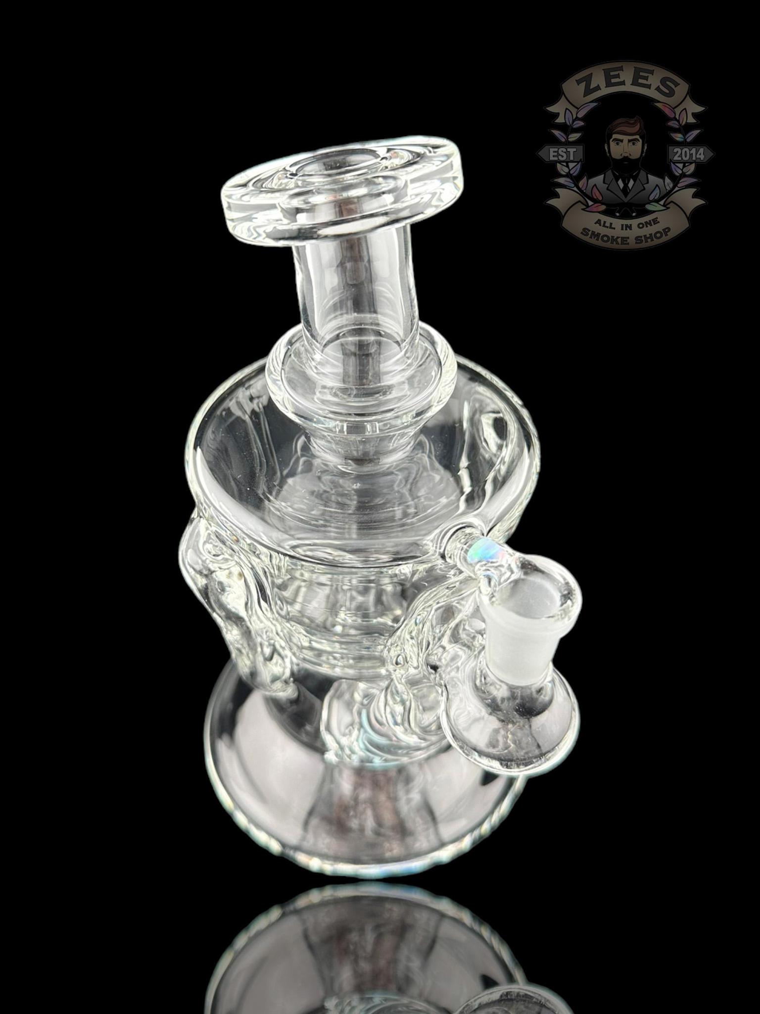 ROWDY GLASS: CLEAR DOUBLE ENCASED OPAL GILLCYCLER #1 - Image 4