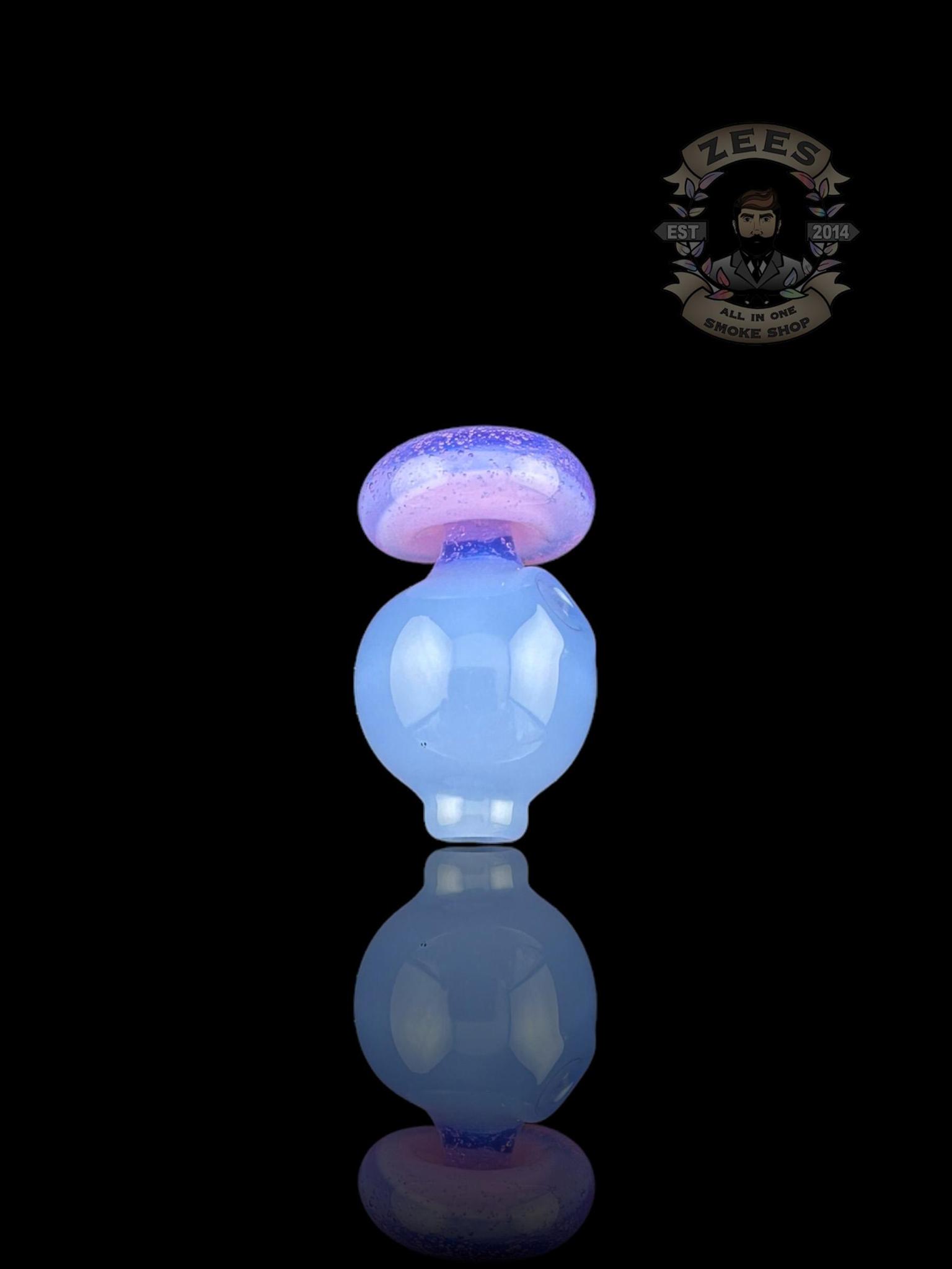 CHEVELLE GLASS: DUAL COLOR PUFFCO PEAK BUBBLE CAP (23-44)
