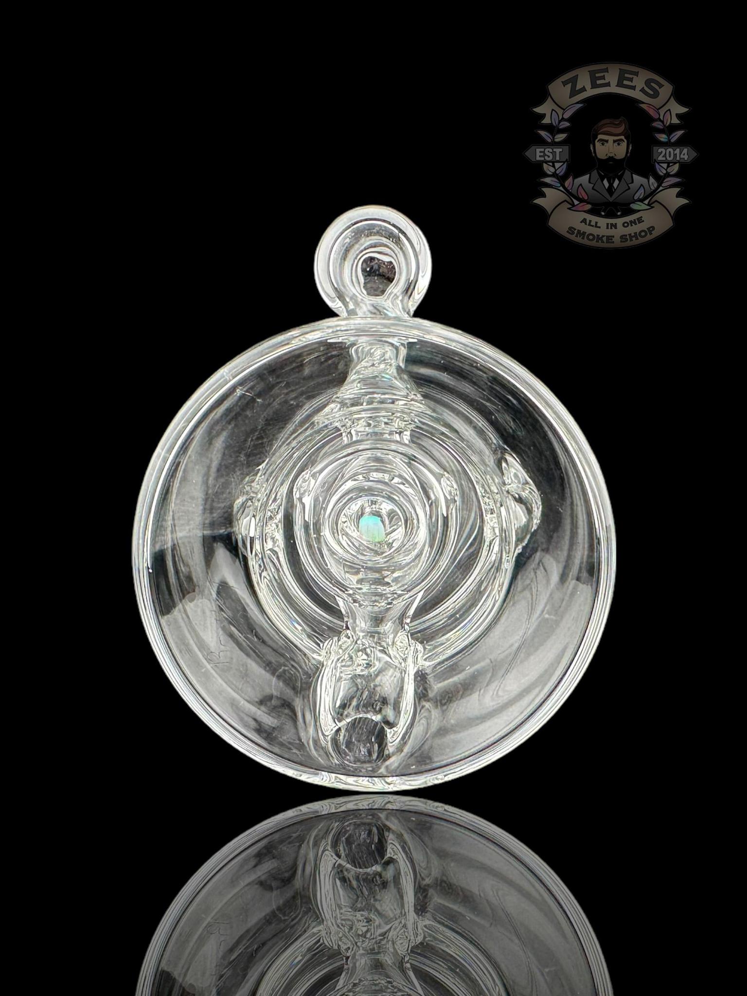 ROWDY GLASS: CLEAR DOUBLE ENCASED OPAL GILLCYCLER #7 - Image 5