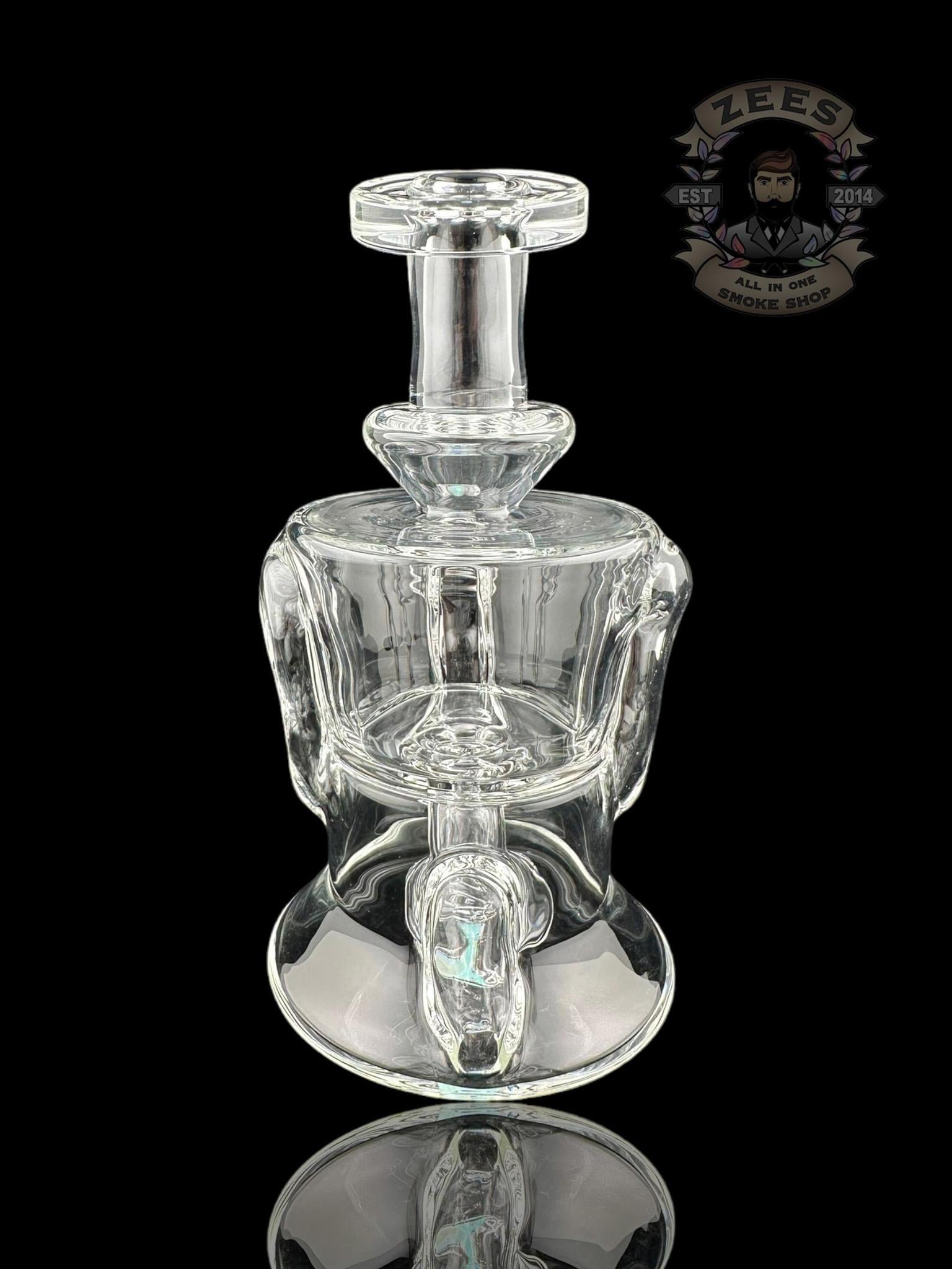 ROWDY GLASS: CLEAR DOUBLE ENCASED OPAL GILLCYCLER #9 - Image 3