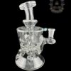 ROWDY GLASS: CLEAR DOUBLE ENCASED OPAL GILLCYCLER #3 - Image 2
