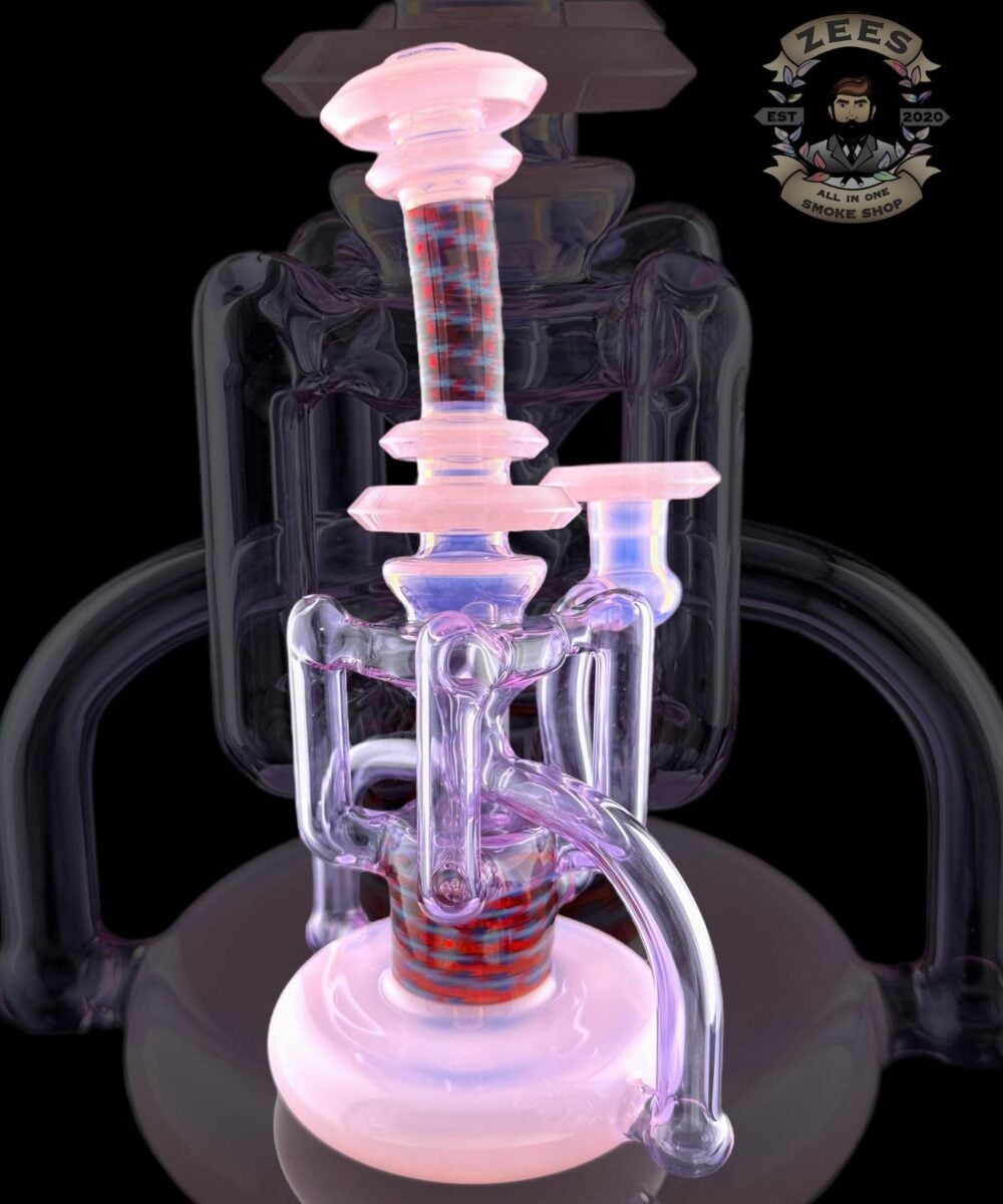 Alternative view of ASIAN KEVIN GLASS 4:2 WORKED UPTAKE RECYCLER #2 PINK SLYME/GEMINI/LINEWORK