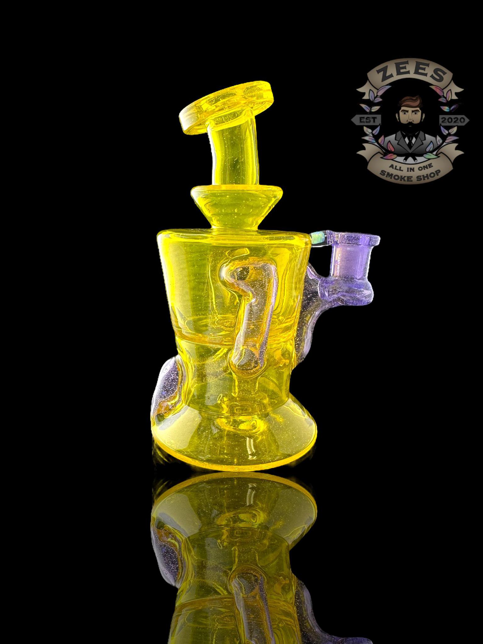 ROWDY GLASS: FULL COLOR GILLCYCLER TERPS X PURPLE LOLLIPOP