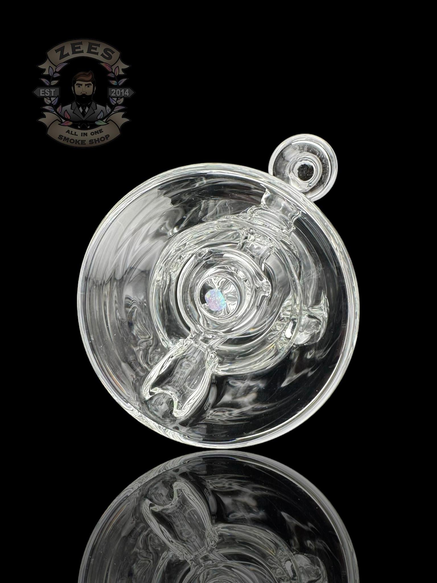 ROWDY GLASS: CLEAR DOUBLE ENCASED OPAL GILLCYCLER #1 - Image 5