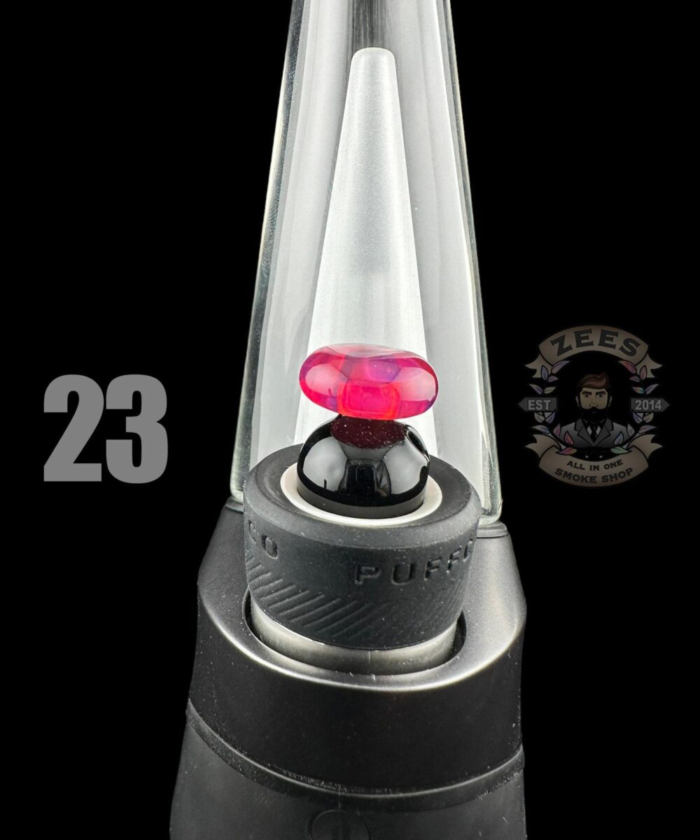 Alternative view of CHEVELLE GLASS: DUAL COLOR PUFFCO PEAK BUBBLE CAP (23-44)