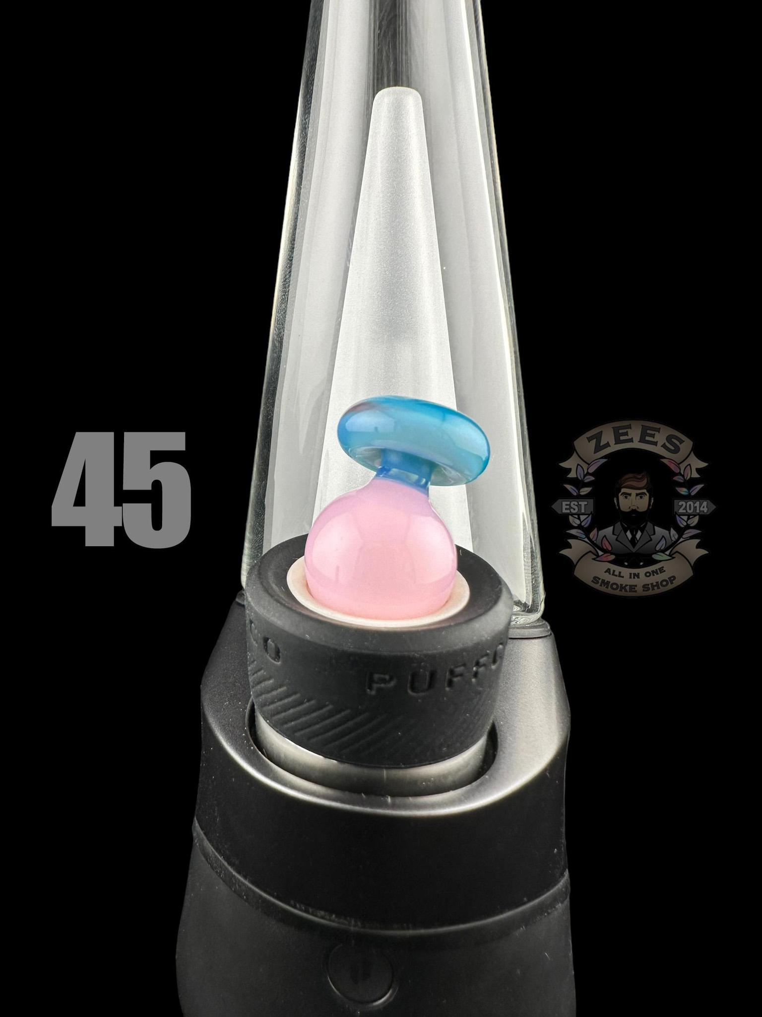 CHEVELLE GLASS: DUAL COLOR PUFFCO PEAK BUBBLE CAP (45-69) - Image 2