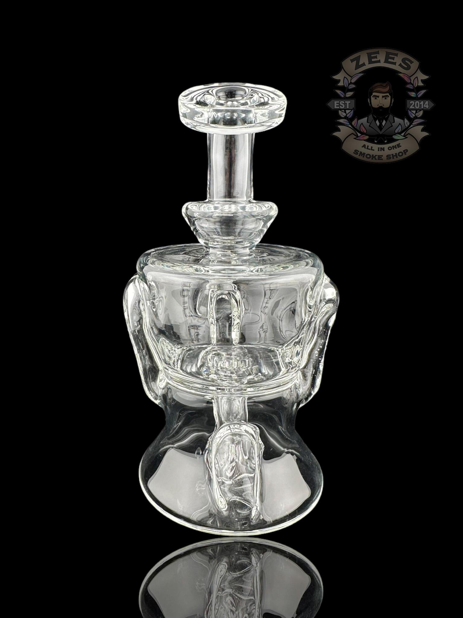 ROWDY GLASS: CLEAR DOUBLE ENCASED OPAL GILLCYCLER #2 - Image 3