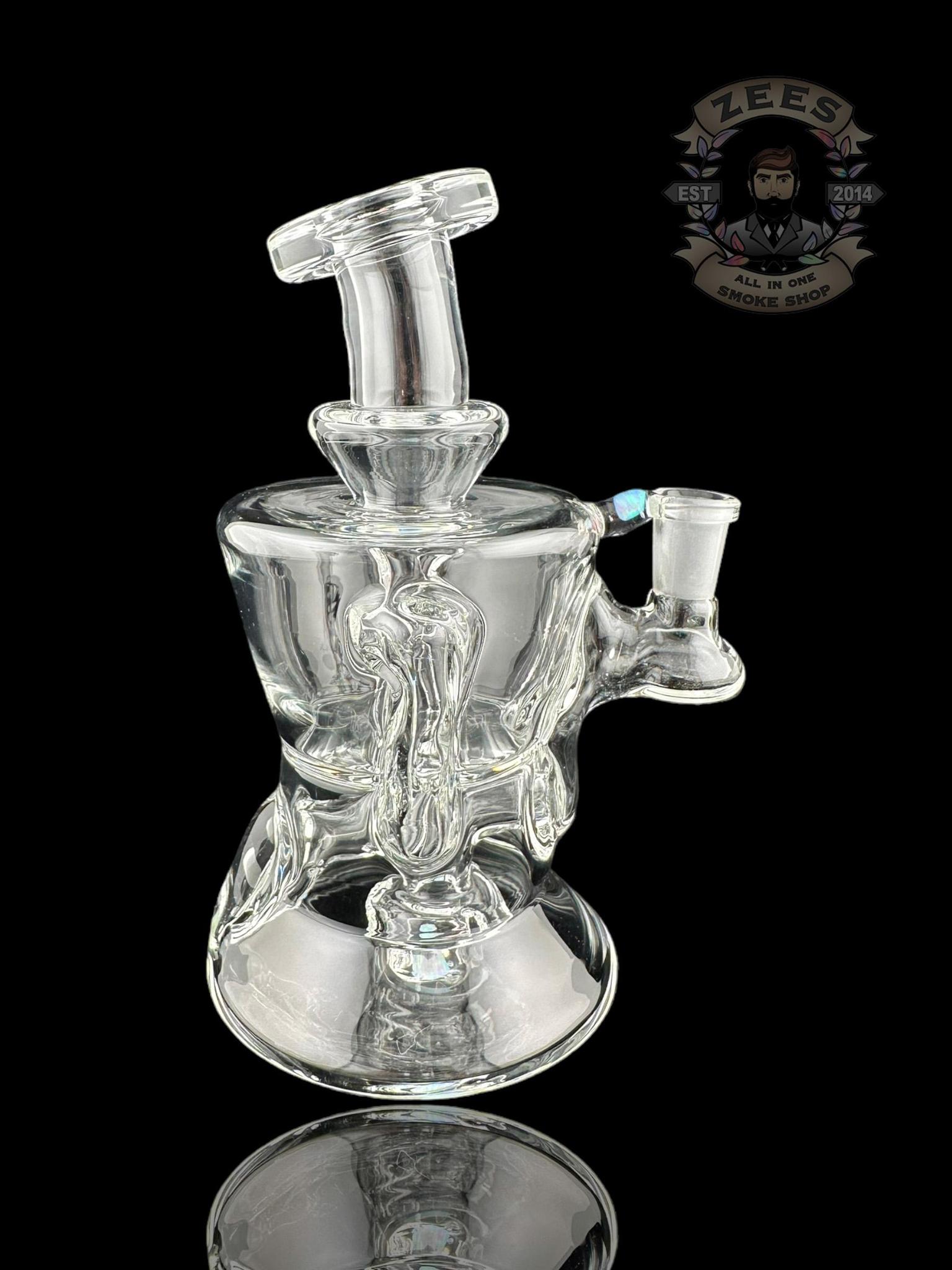ROWDY GLASS: CLEAR DOUBLE ENCASED OPAL GILLCYCLER #1 - Image 2