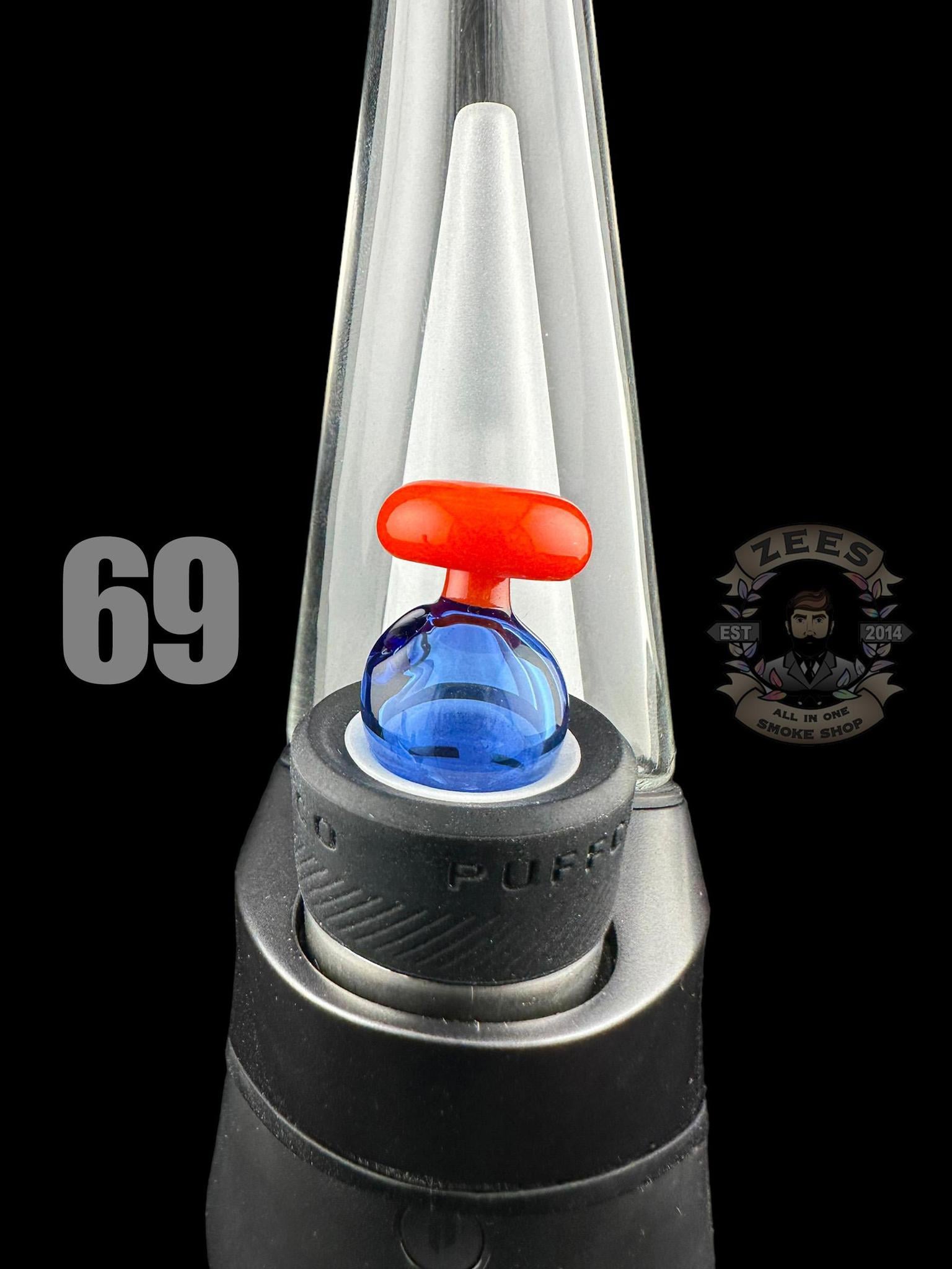 CHEVELLE GLASS: DUAL COLOR PUFFCO PEAK BUBBLE CAP (45-69) - Image 26