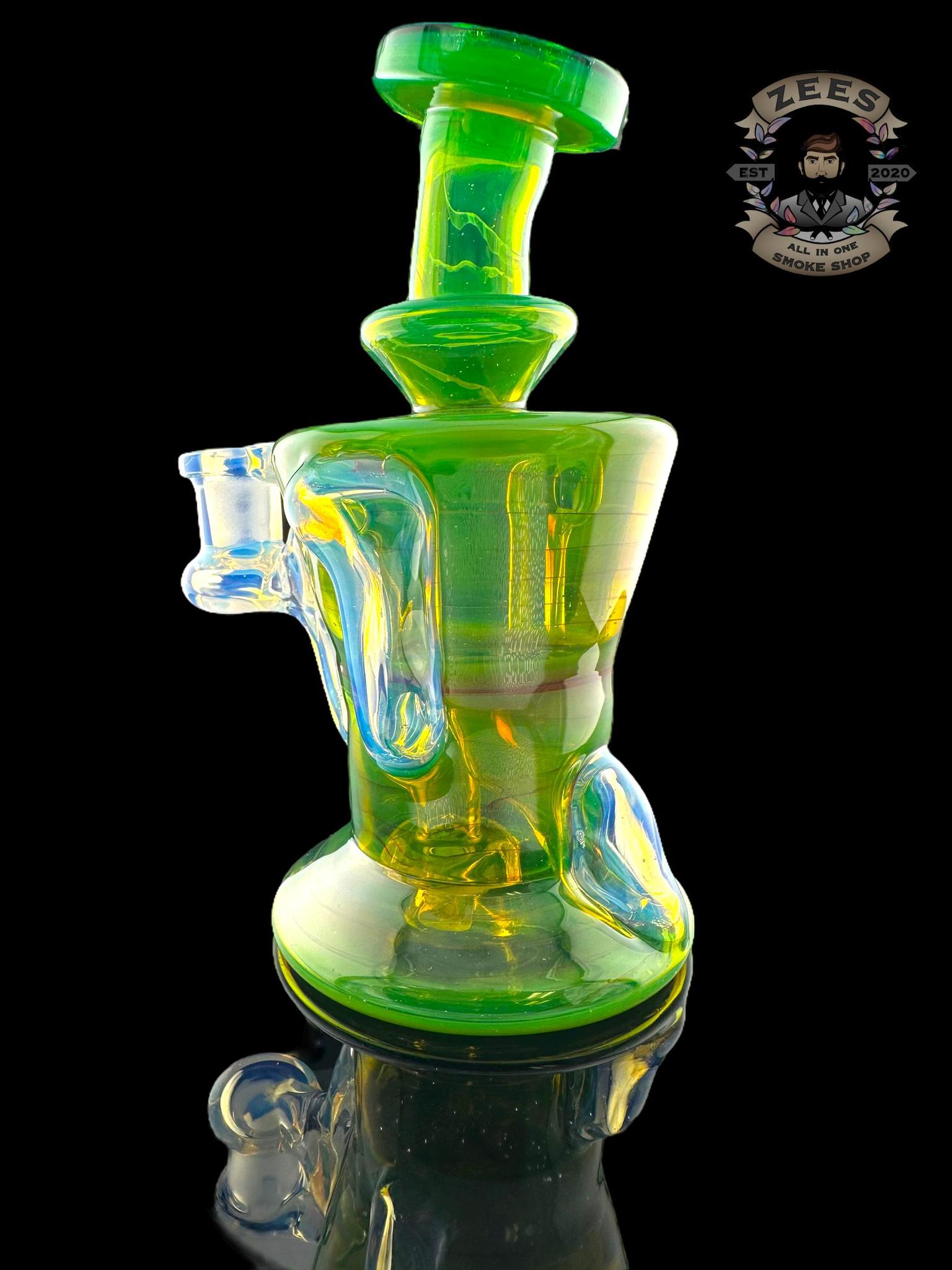 ROWDY GLASS: FULL COLOR GILLCYCLER PLANTPHIBIAN (CFL) X MOONSTONE
