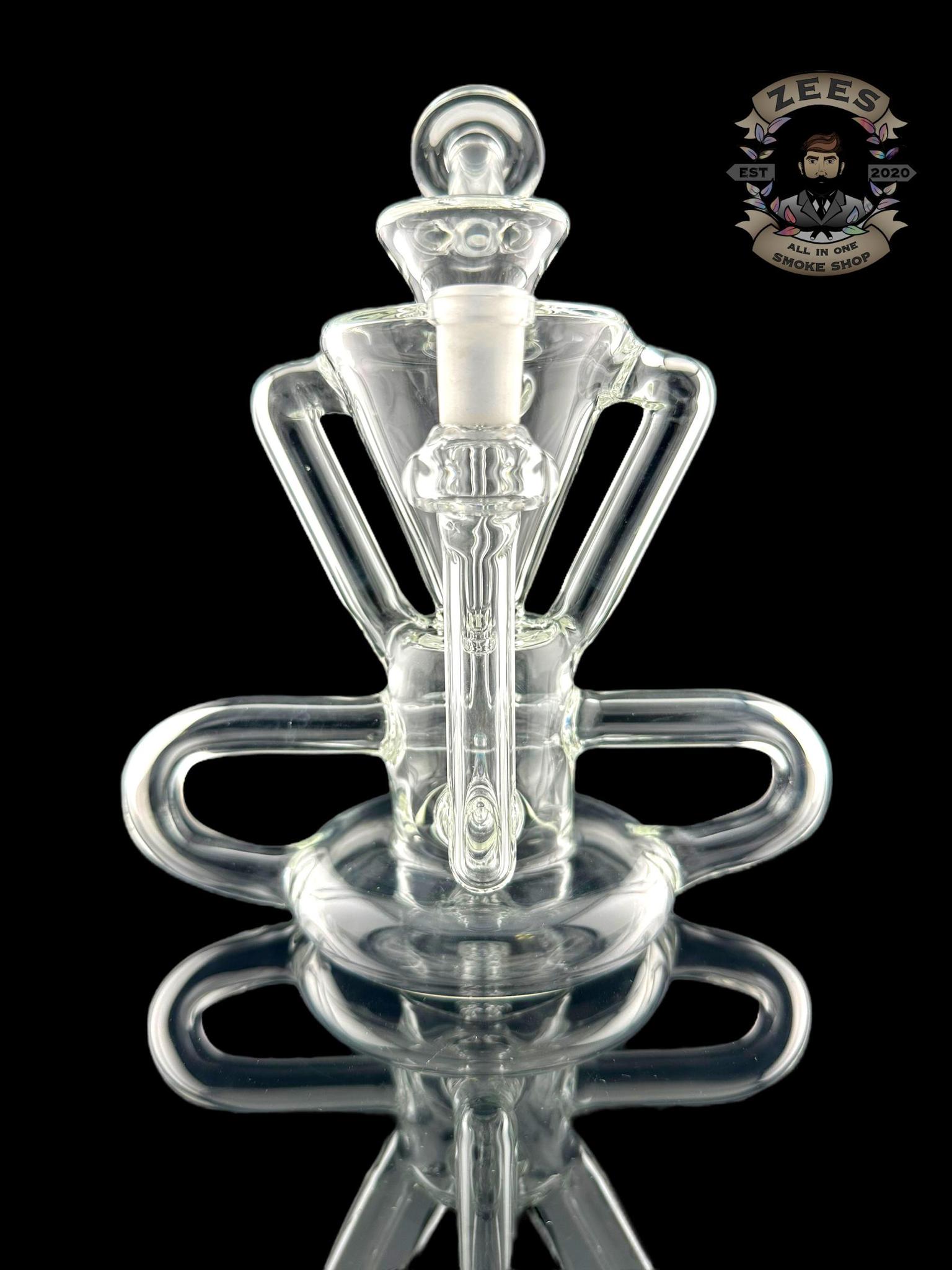 ROWDY GLASS: T-BONE 4:2 RECYCLER CLEAR #2