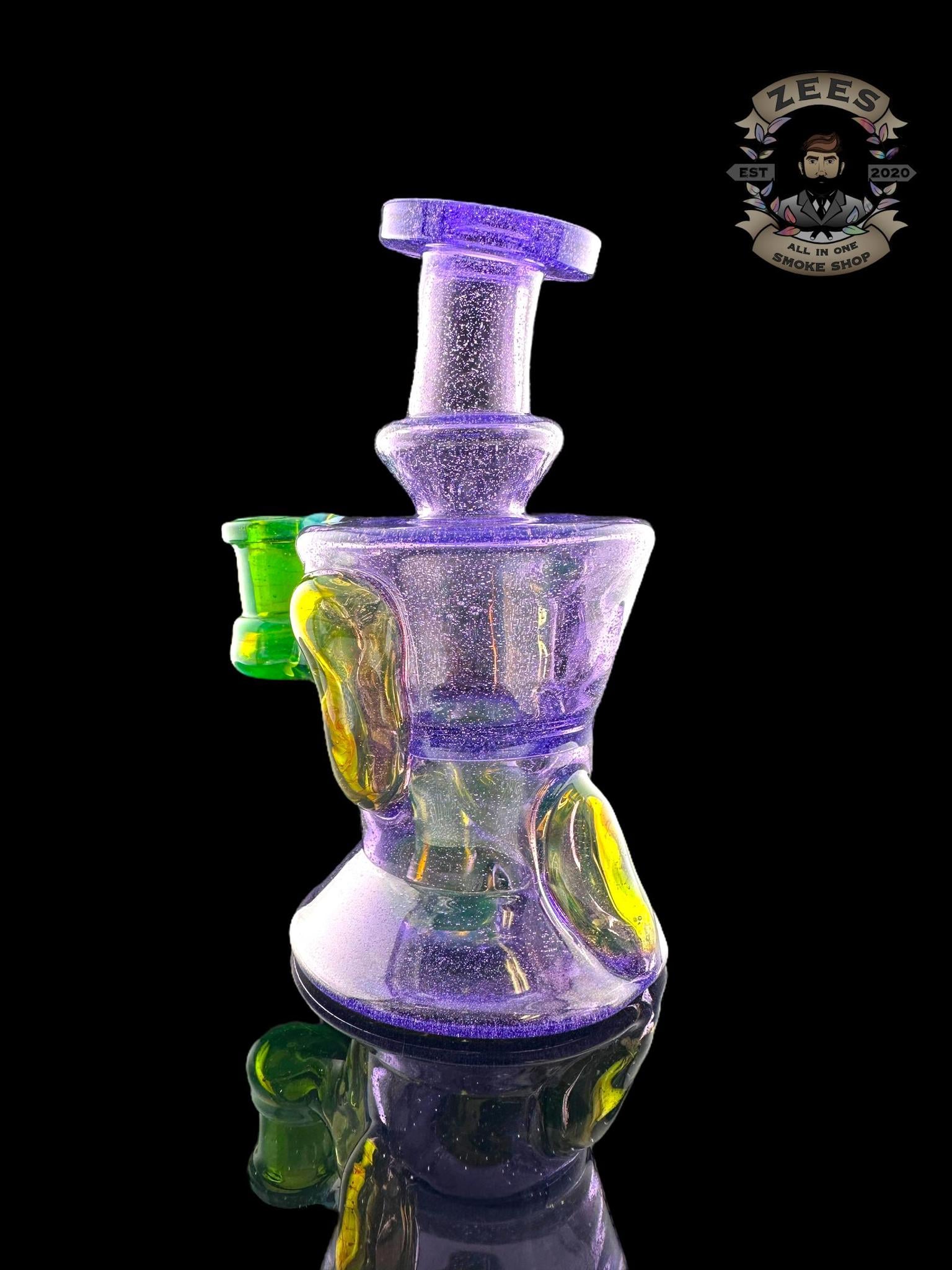 ROWDY GLASS: FULL COLOR GILLCYCLER PURPLE LOLLIPOP X SERUM X LAKE GREEN