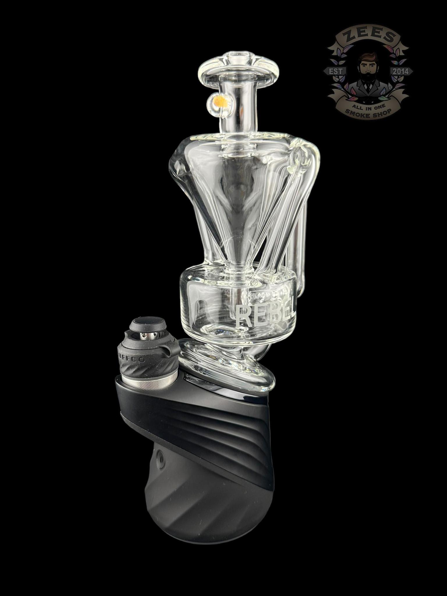 REBEL GLASS: CYCLONE RECYCLER PUFFCO PEAK ATTACHMENT