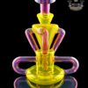 ROWDY GLASS: FULL COLOR T-BONE 4:2 RECYCLER TERPS (CFL) X LIGHT GOLD PURPLE - Image 2