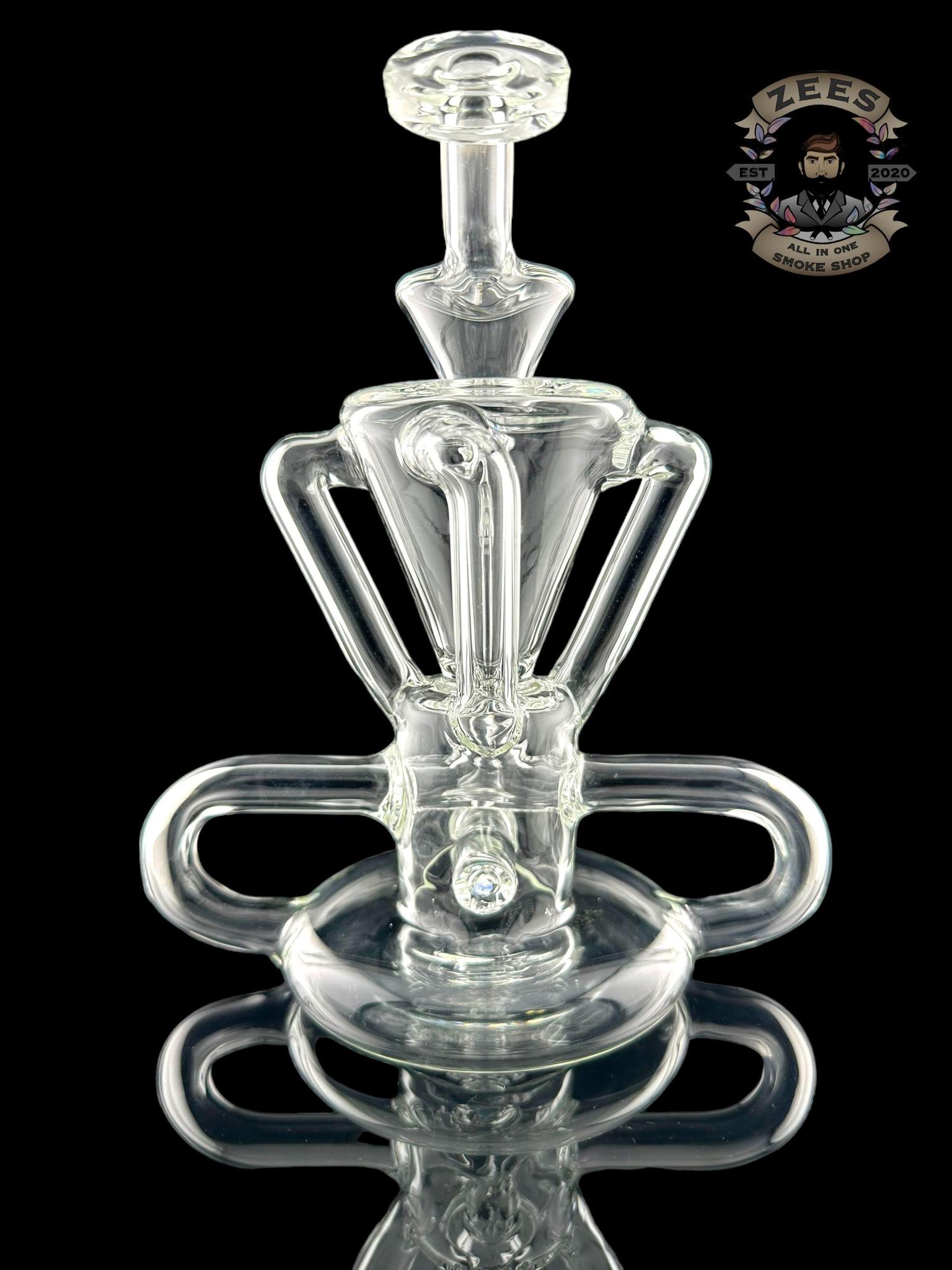 ROWDY GLASS: T-BONE 4:2 RECYCLER CLEAR #1 - Image 2