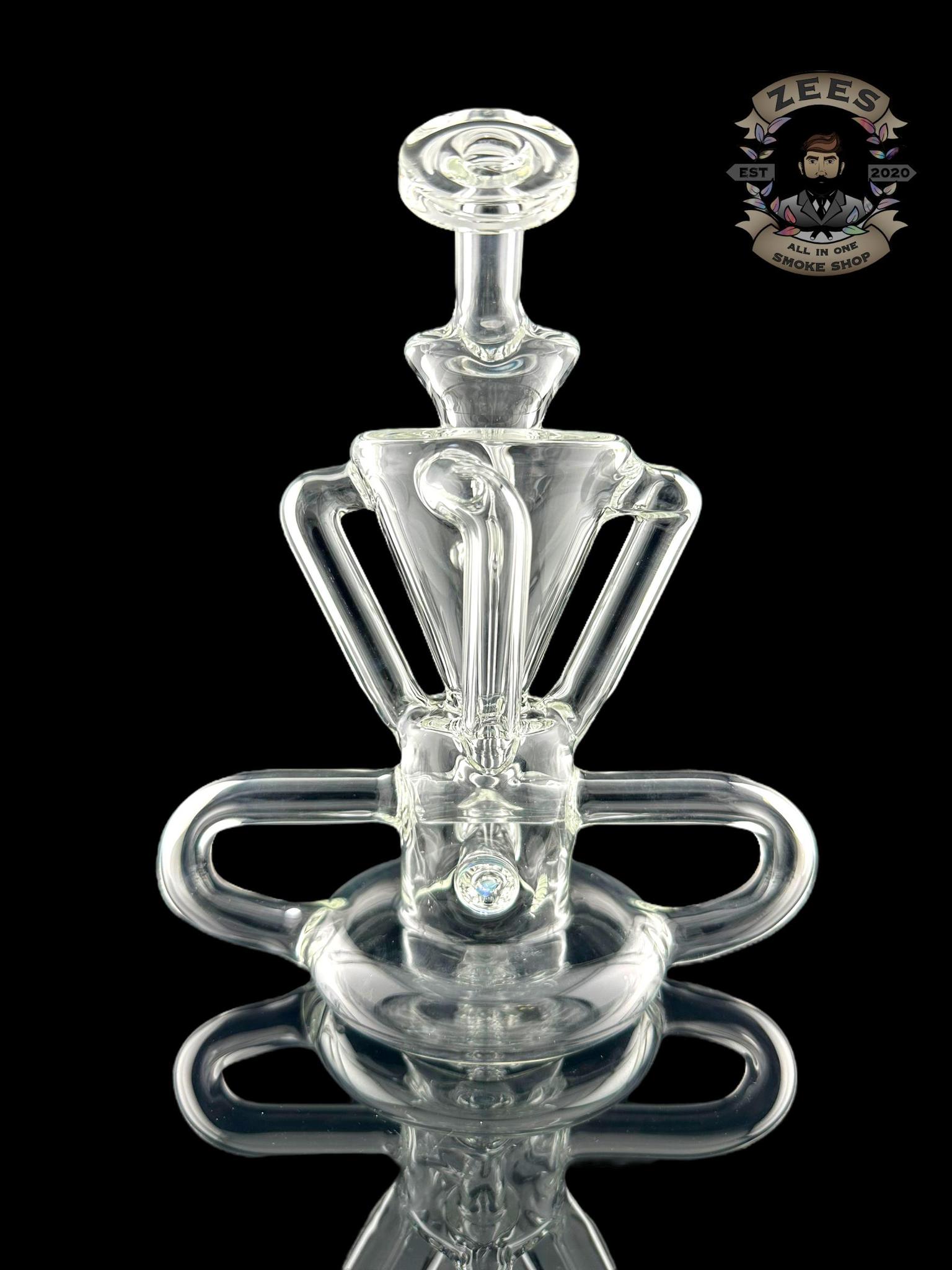 ROWDY GLASS: T-BONE 4:2 RECYCLER CLEAR #2 - Image 2