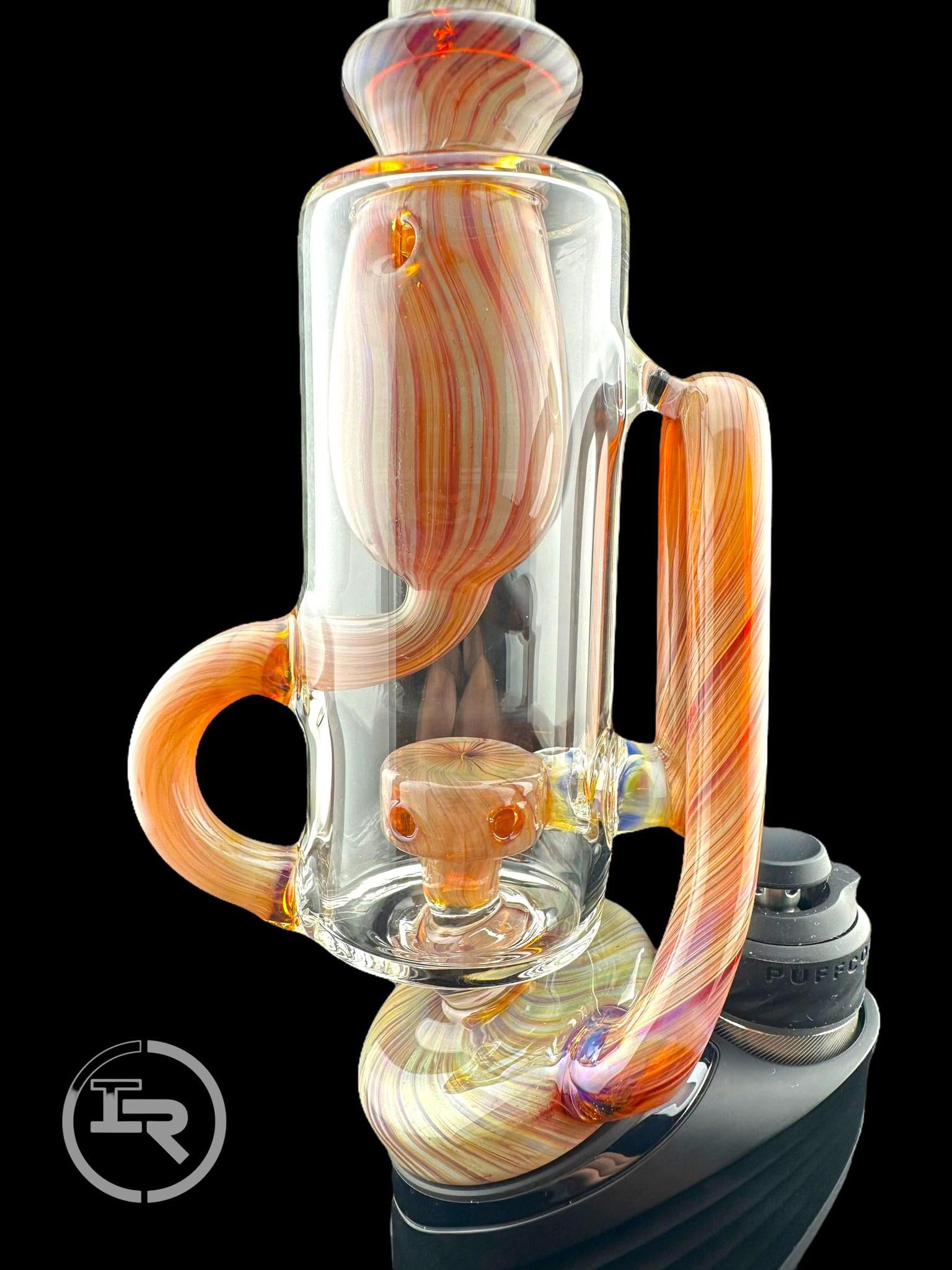 IRIDESCENT GLASS: PURPLE AMBER INCYCLER PUFFCO PEAK ATTACHMENT - Image 2