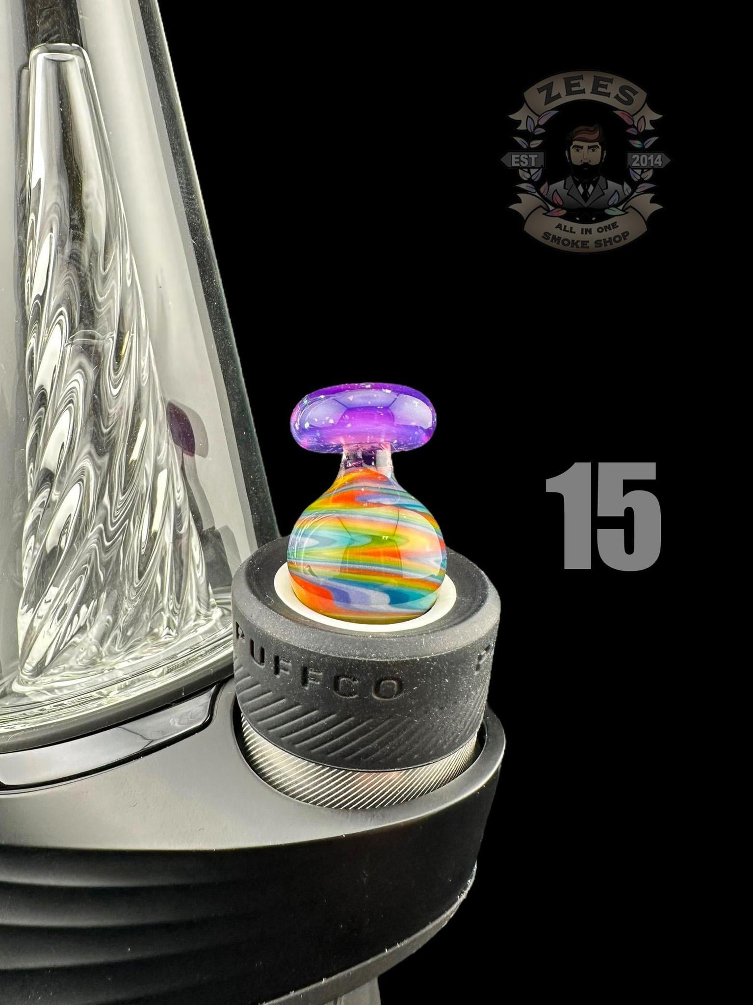 CHEVELLE GLASS: WIG WAG CRUSHED OPAL PUFFCO PEAK BUBBLE CAP - Image 16