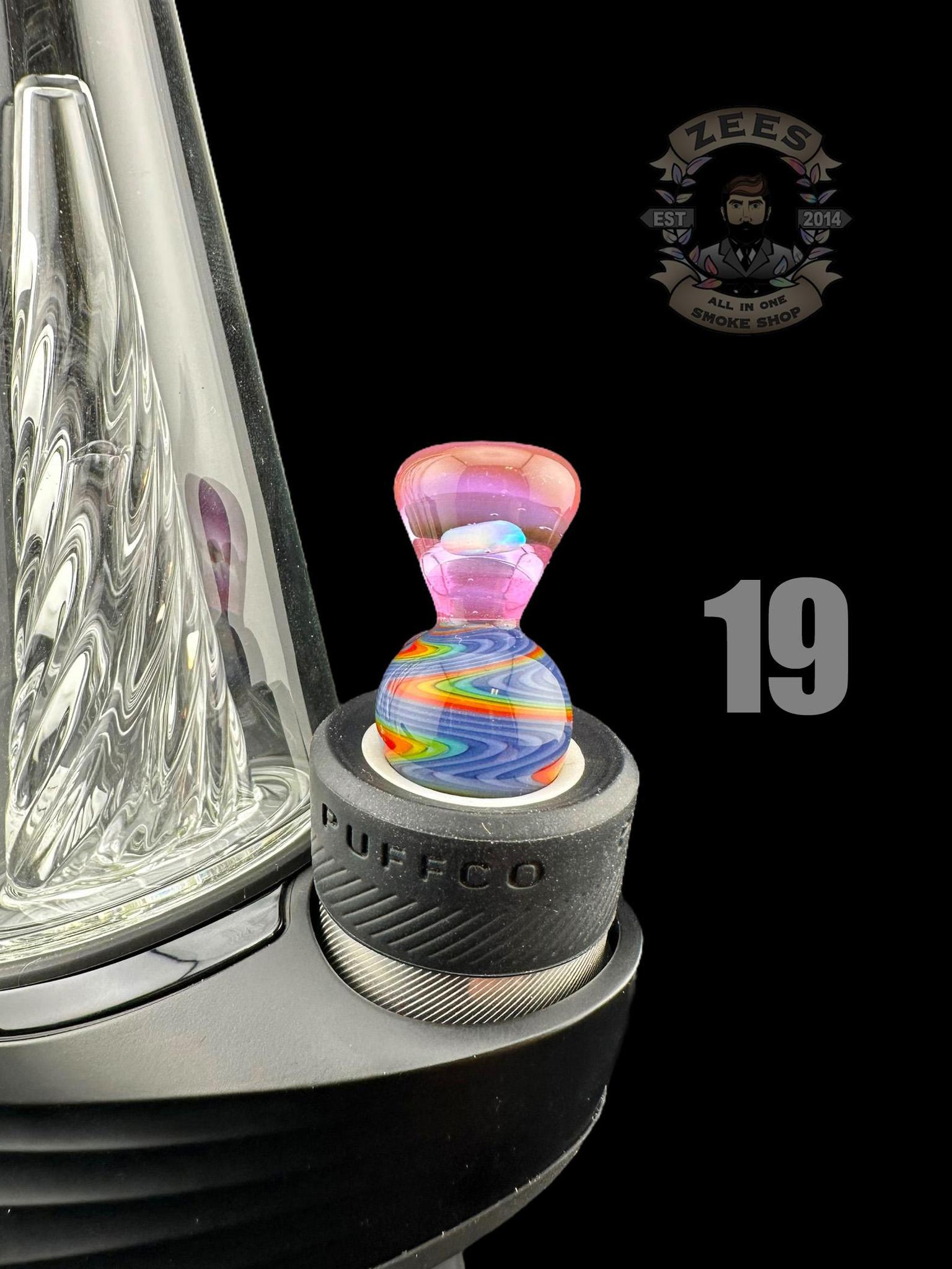 CHEVELLE GLASS: ENCASED OPAL PUFFCO PEAK BUBBLE CAP - Image 20